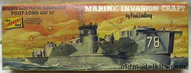 Lindberg 1/150 Marine Invasion Craft LSI Infantry Landing Ship, 728-69 plastic model kit
